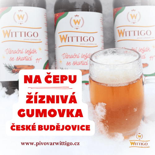 Pivovar WITTIGO - Vánoční ležák se skořicí je opět na čepu v Žíznivé Gumovce v Českých Budějovicích