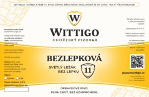 Pivovar Wittigo – etiketa na Bezlepkovou 11