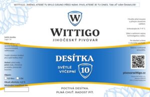 Pivovar Wittigo – etiketa na Desítku
