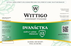 Pivovar Wittigo – etiketa na Dvanáctku